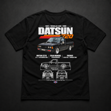 Polera negra Datsun 720 1982 2WD con diseño trasero